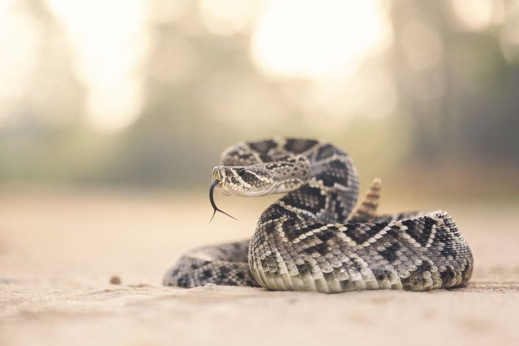 Eastern diamondback rattlesnakes are the second largest of all rattlesnake subspecies